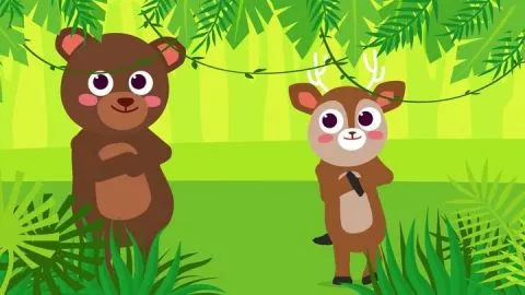 Çocuklar İçin Orman Hayvanları Şarkısı