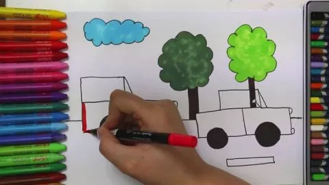 Arabalar Nasıl Çizilir - Çizelim Boyayalım