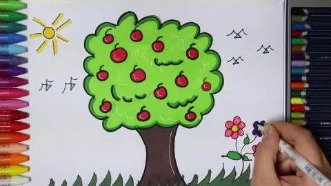 Ağaç Nasıl Çizilir - Çizelim Boyayalım