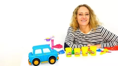 Nicole Max Ve Boo Arabaları İçin Play Doh'tan Dondurma Yapıyor