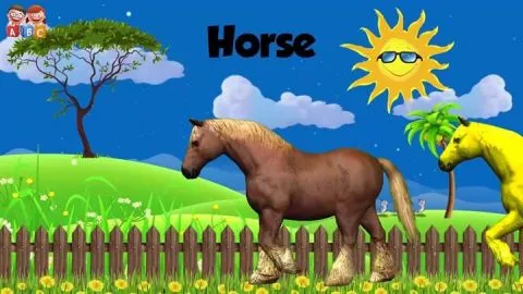 Yürüyen Atlar İle İngilizce Renkleri Öğreniyoruz