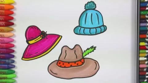 Şapka Nasıl Çizilir - Çizelim Boyayalım