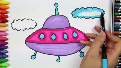 Ufo Nasıl Çizilir - Çizelim Boyayalım